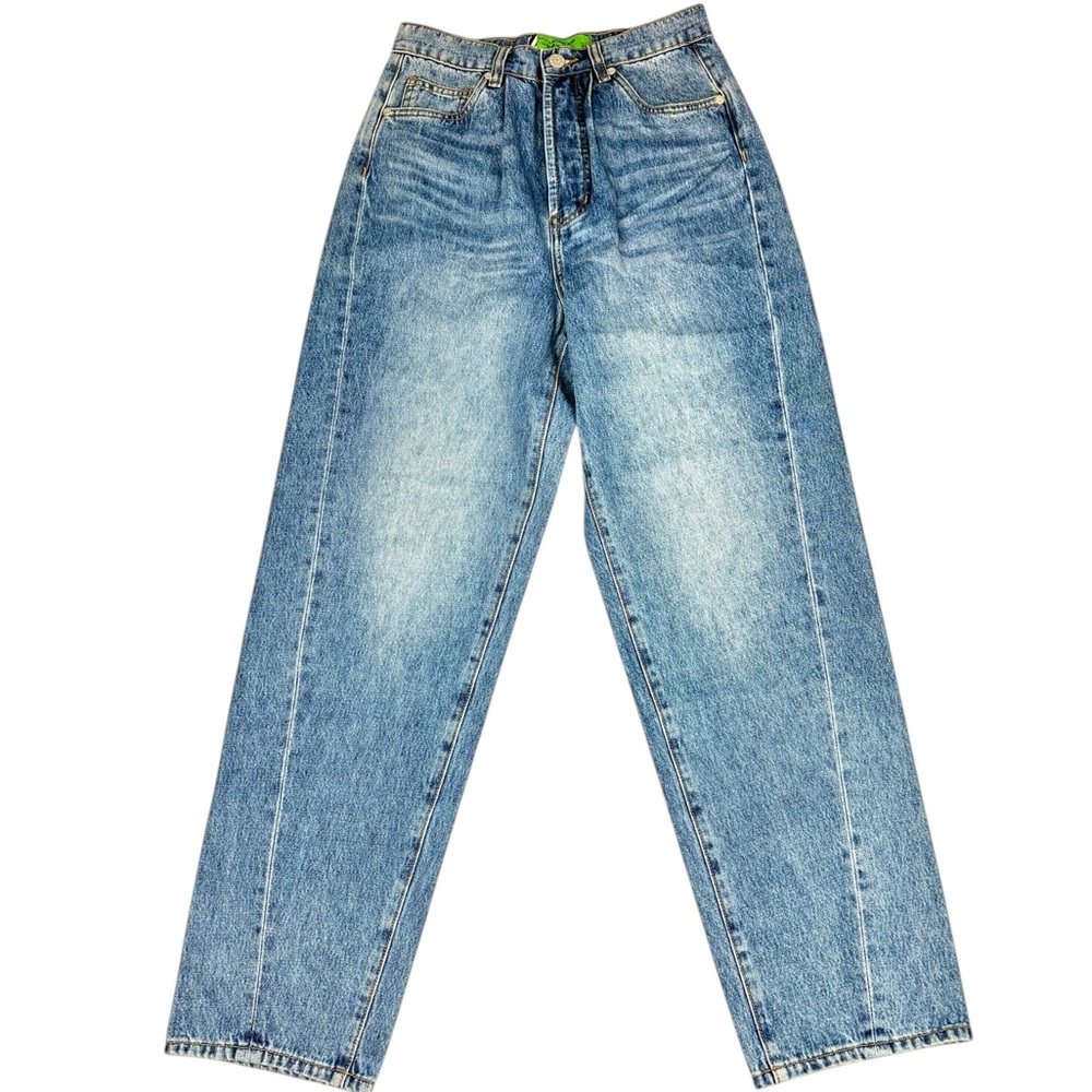 SR vs Sandrine Rose High Rise Straight Leg Jeans Size 24 NWT Button Fly